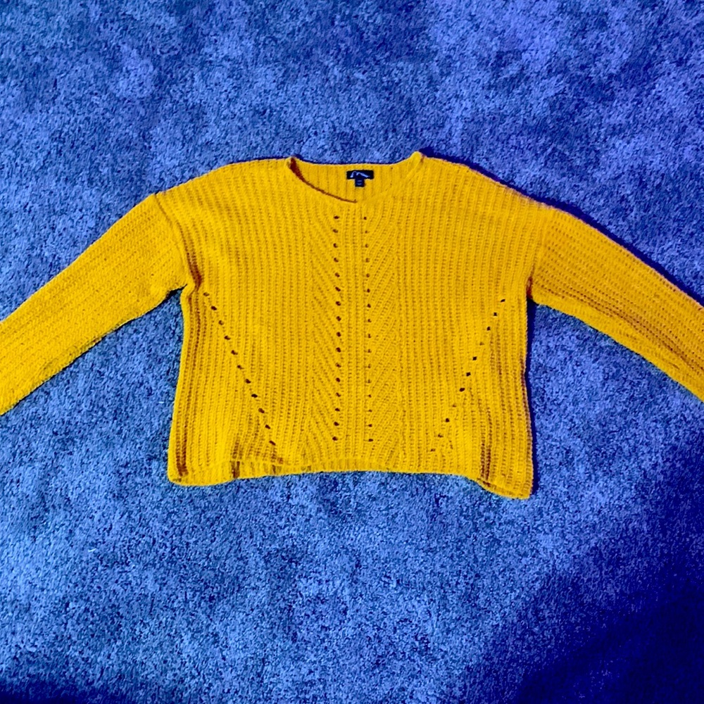 Mustard Bright Yellow Sweater